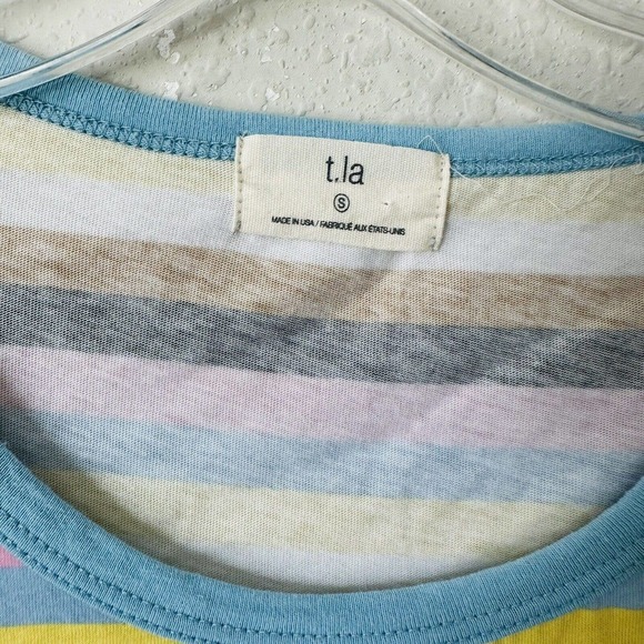 Anthropologie T.la Charmer Ringer Striped Tee - Picture 3 of 4